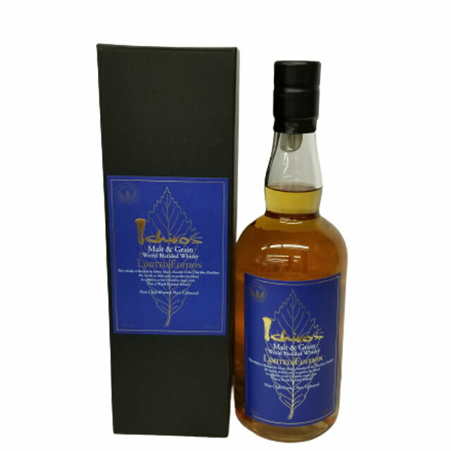 送料無料　イチローズ モルト&グレーン ワールドブレンデッドウイスキー リミテッドエディション 700ml　リーフシリーズ　青　Ichiros　アルコール度数48％　専用箱付　株式会社ベンチャーウイスキー　秩父蒸留所　埼玉県　埼玉県秩父市のサムネイル