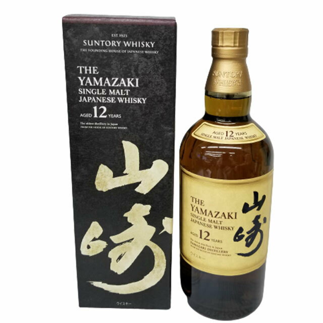 送料無料　ウィスキー　山崎12年　専用箱付き　サントリー　シングルモルトウィスキー　山崎　700M　1本　700ml