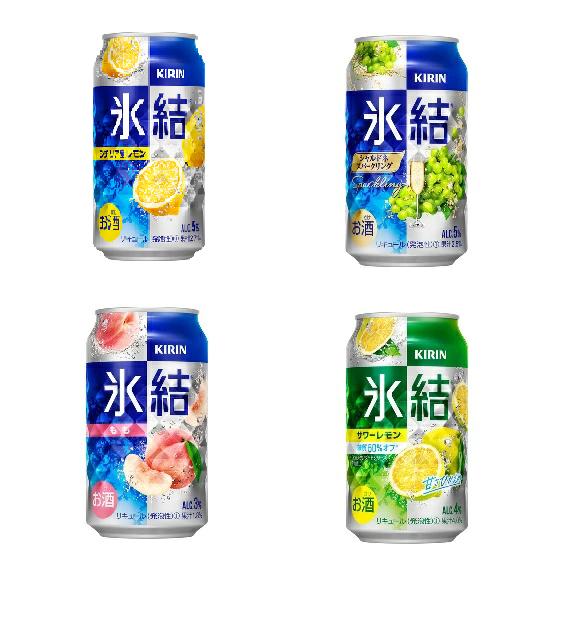 楽天酒ショップーMOUー楽天市場店送料無料　キリン　氷結　人気商品　飲み比べ詰め合わせアソート　6本×4種類　350ml　24本　計1ケース　サワーレモン　シャルドネスパークリング　もも　レモン