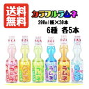 送料無料 ハタ鉱泉 ラムネ 詰め合わせセット 200ML瓶 6種 各5本 1ケース イチゴ パイン メロン ブルーベリー オレンジ ヨーグルト 昔なつかしい 子供 お祭り イベント 景品