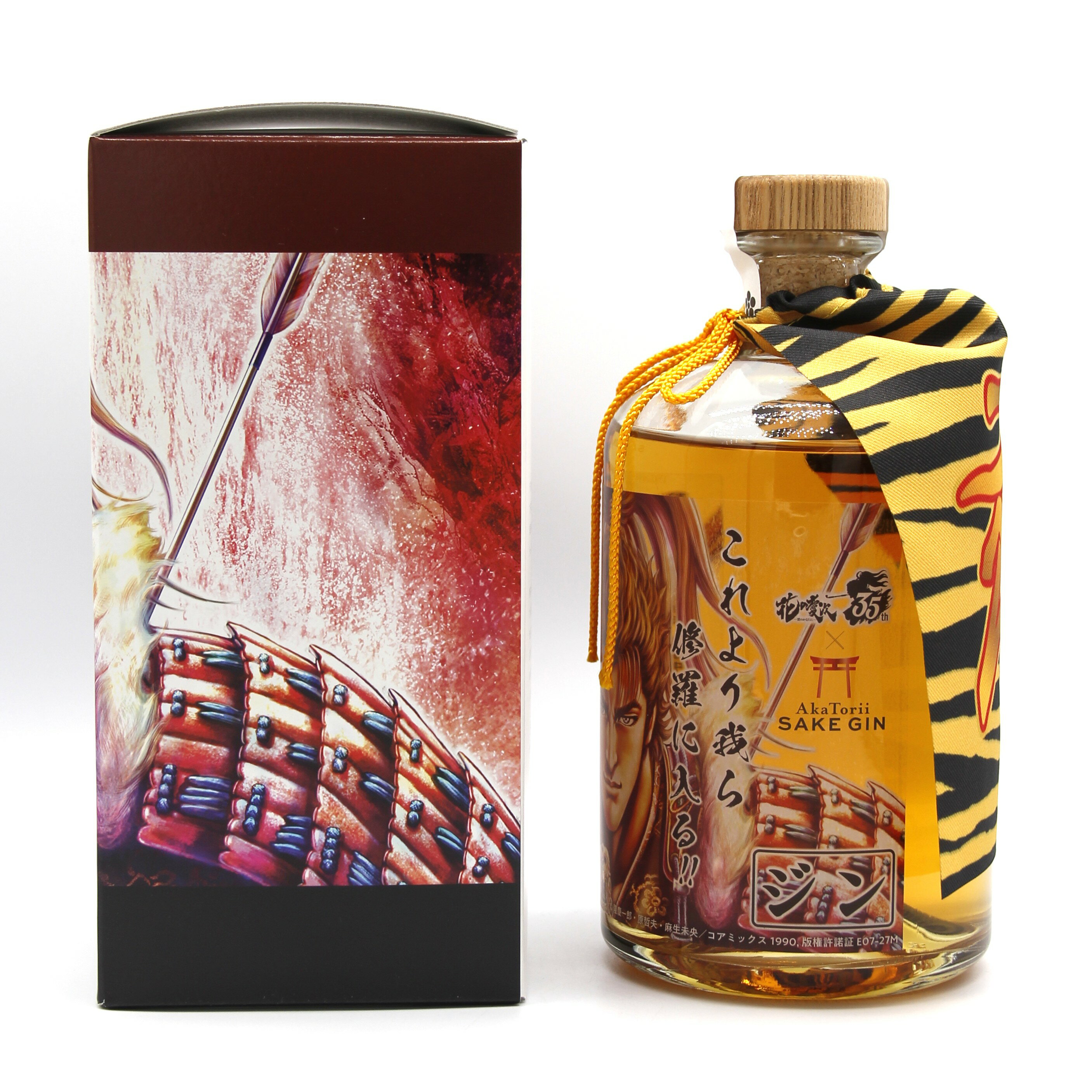光武酒造場 赤鳥居 SAKE GIN -花の慶次 EDITION- 45% 700ml スピリッツ ジン クラフトジン コラボ 瓶 1本 大ふへん者ミニマント 箱付き