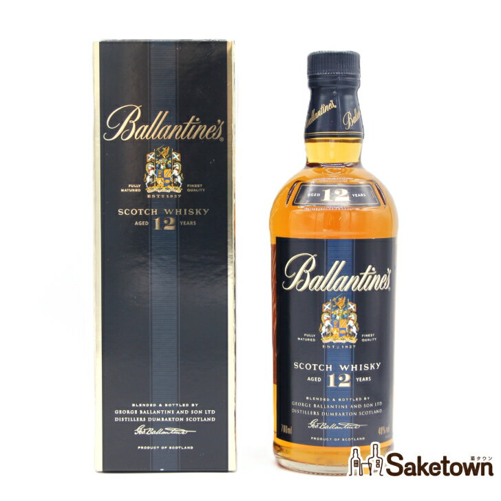バランタイン Ballantine’s 12年 ブレンデッド スコッチウイスキー 40% 700ml 瓶 1本 箱付き(1)
