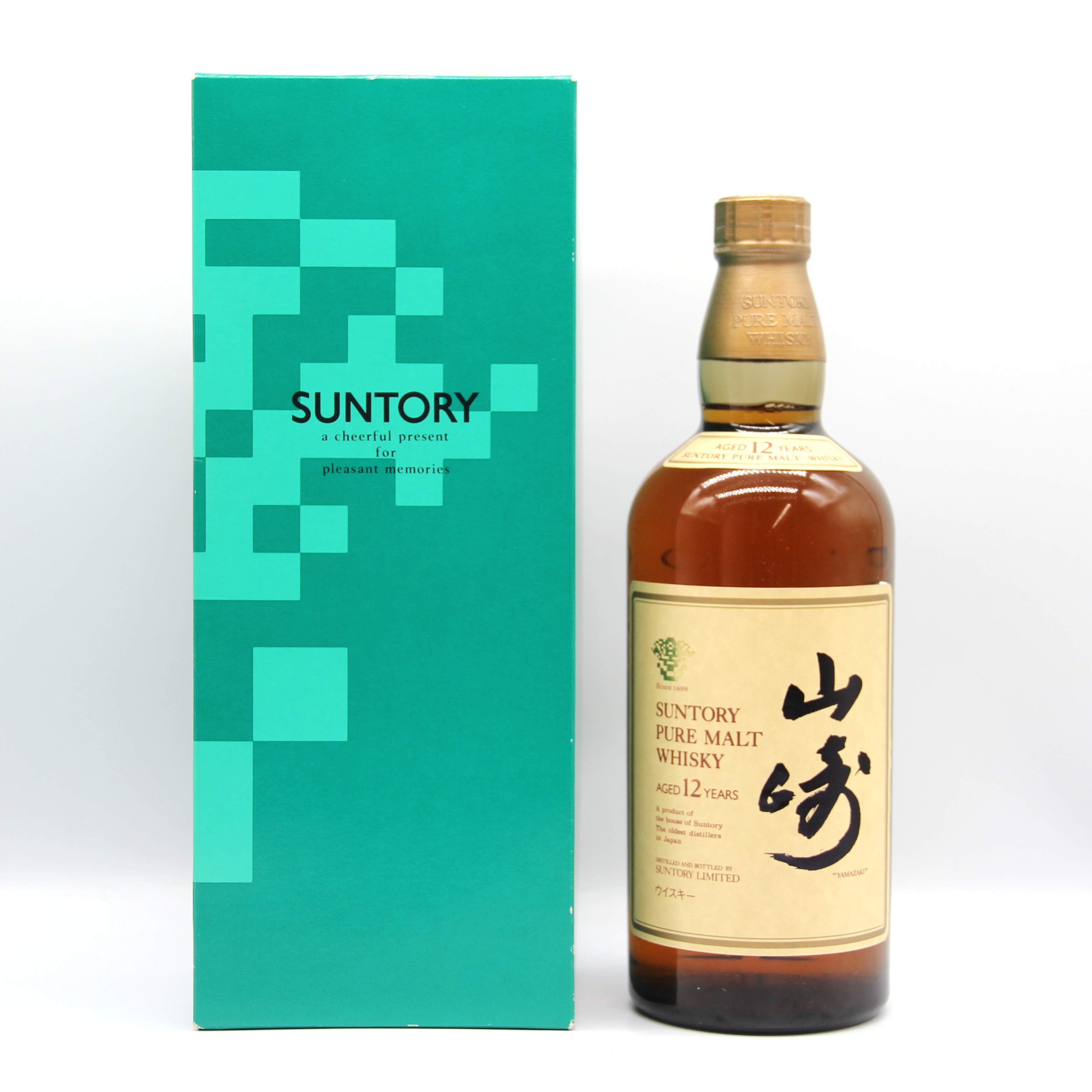 サントリー ピュアモルト ウイスキー 山崎12年 旧ボトル 金花 43% 750ml 瓶 1本 箱付き （1）