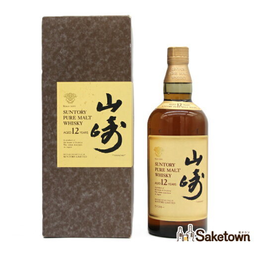 サントリー ピュアモルト ウイスキー 山崎12年 旧ボトル 金花 43% 750ml 瓶 1本 箱付き(6) サントリー ピュアモルト ウイスキー 山崎12年 旧ボトル 金花 43% 750ml 瓶 1本 箱付き(6)