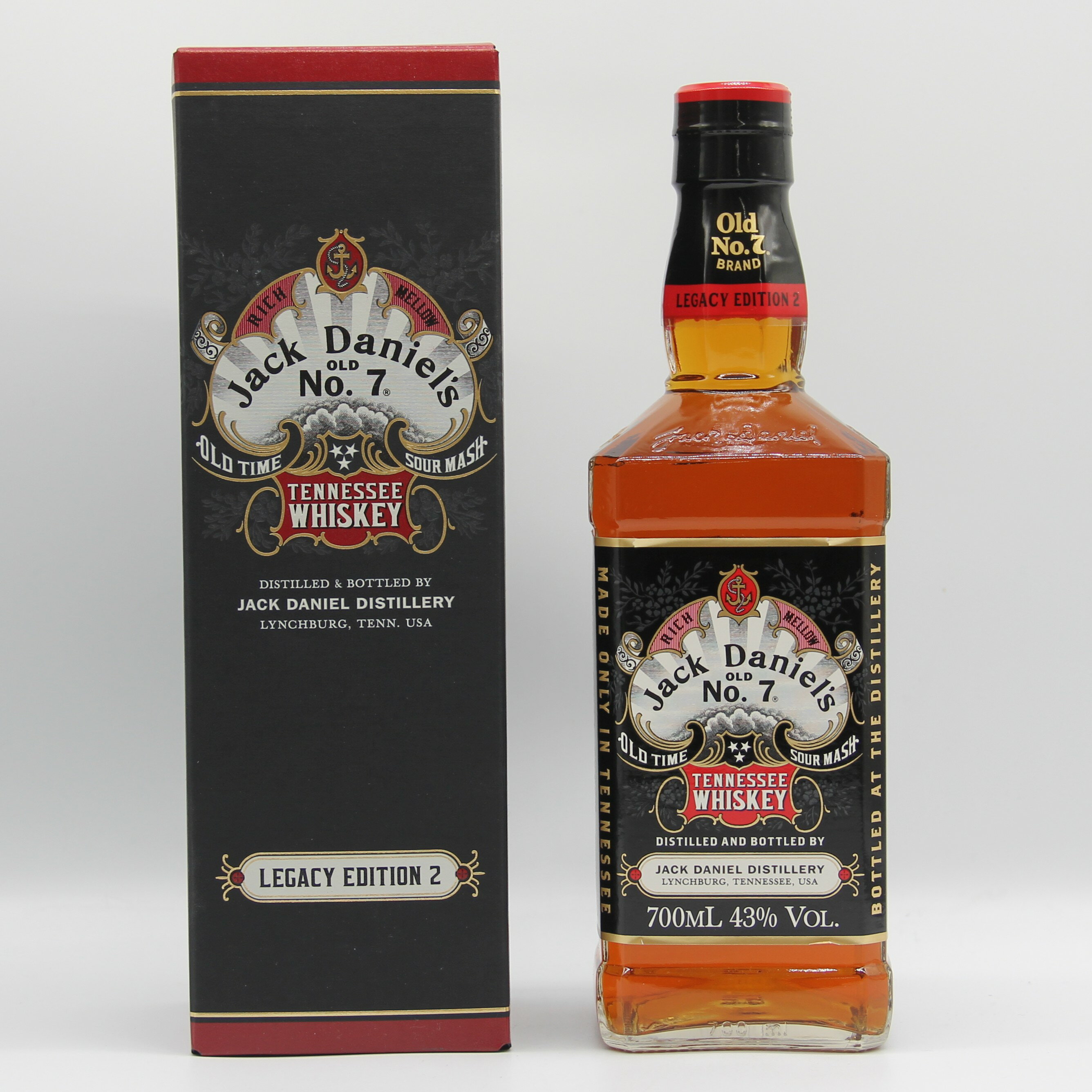 ジャック ダニエル Jack Daniel's レガシー エディション No.2 バーボン ウイスキー 43% 700ml 瓶 1本 箱付き