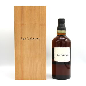 サントリー ウイスキー エイジ アンノウン Age Unknown 勲一等瑞宝章受章記念 ピュアモルト ウイスキー 43% 750ml 瓶 1本 箱付き