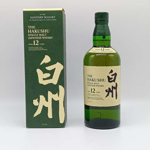 サントリー 白州12年 シングルモルト ウイスキー 43% 700ml 瓶 1本 箱付き