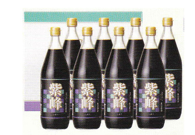 柴沼醤油　紫峰しょうゆ　1000ml　8本入りギフト　SK60【茨城】