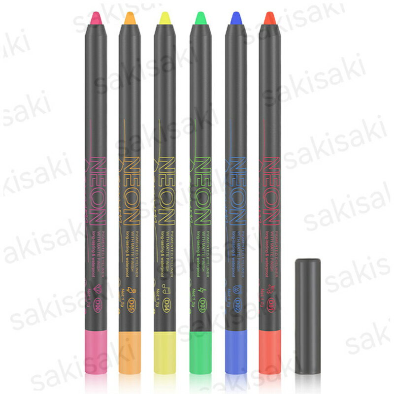 アイライナー 蛍光 (cs520#) 当日発送 6color フェイス ペイント ハロウィン 仮装  ...