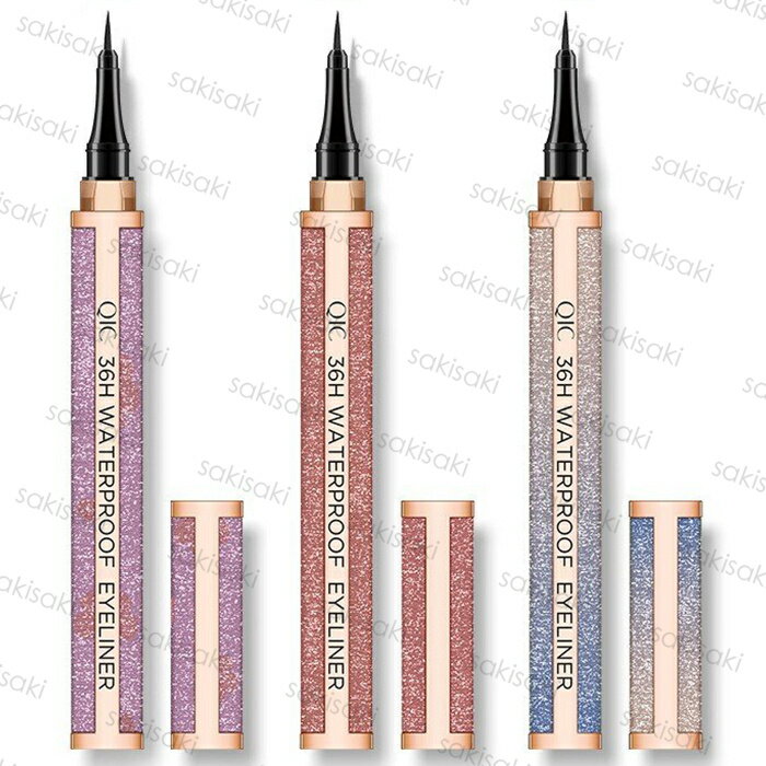 cs94#アイライナー 当日発送 ピカピカ ブラック 3type 落ちにくい 韓国コスメ 化粧品 リキッド 人気 プ..