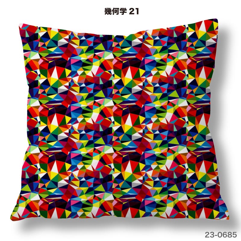 布雑貨専門店クロスネスのクッションカバー 45×45cm用 幾何学柄 高級感 日本製 ストレッチ 洗える ファスナーなし 正方形 1枚 TEXIA (geometry_3)｜アングル2