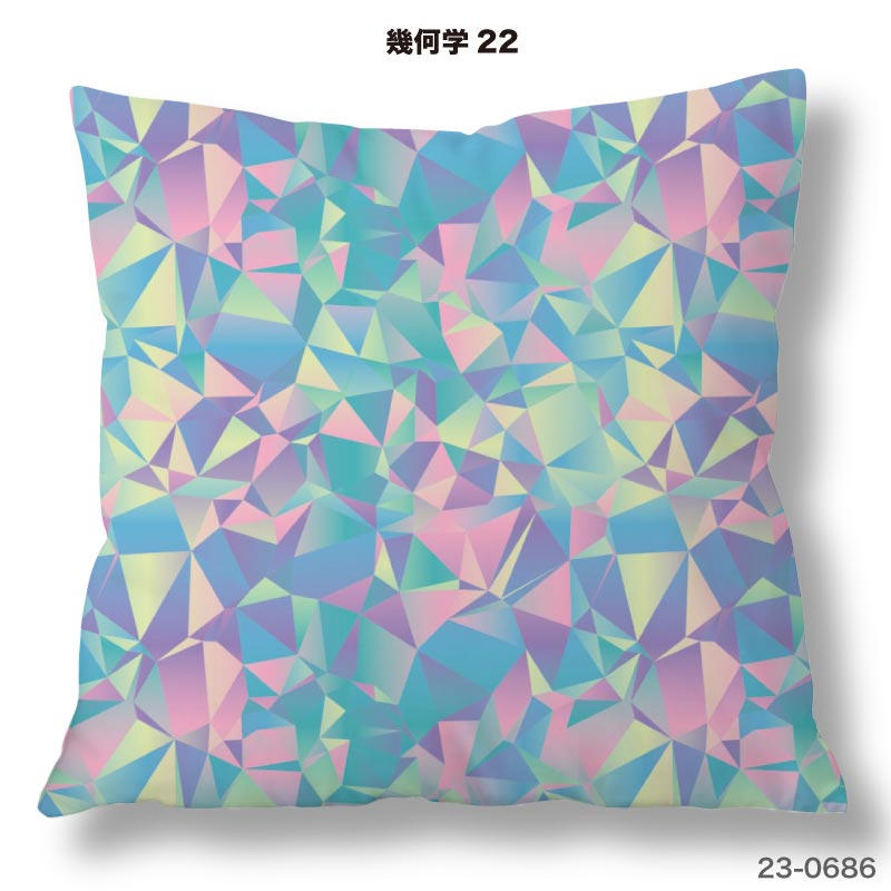 布雑貨専門店クロスネスのクッションカバー 45×45cm用 幾何学柄 高級感 日本製 ストレッチ 洗える ファスナーなし 正方形 1枚 TEXIA (geometry_3)｜アングル3