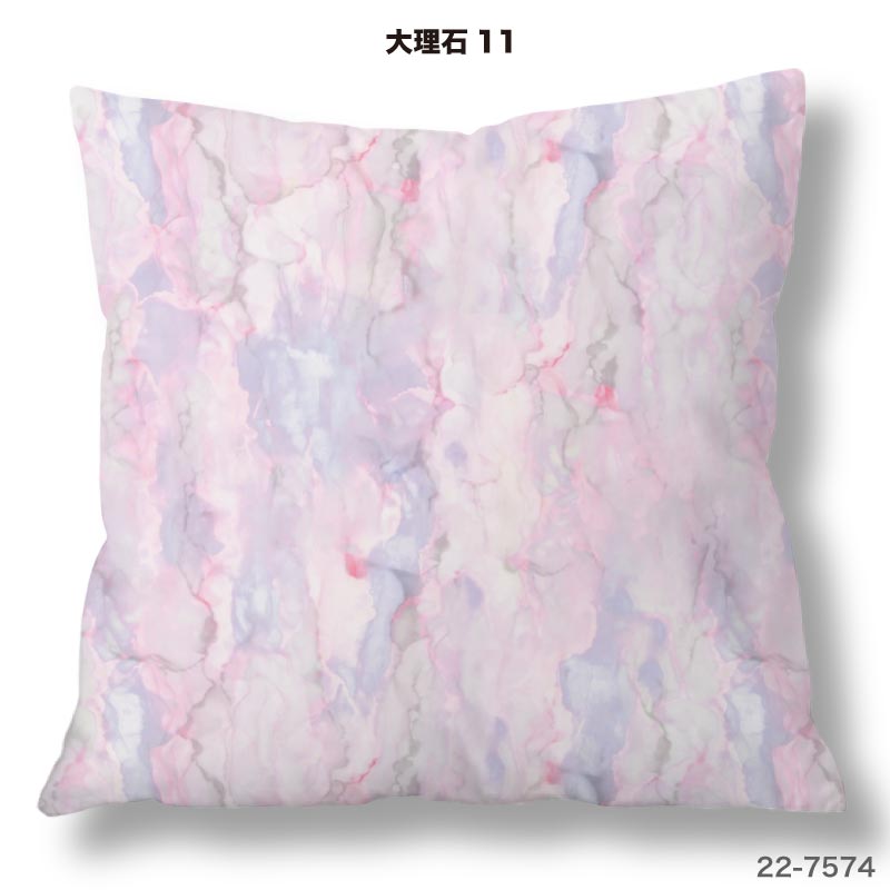 布雑貨専門店クロスネスのクッションカバー 45×45cm用 大理石 マーブル柄 高級感 日本製 ストレッチ 洗える ファスナーなし 正方形 1枚 TEXIA (marble_2)｜アングル2