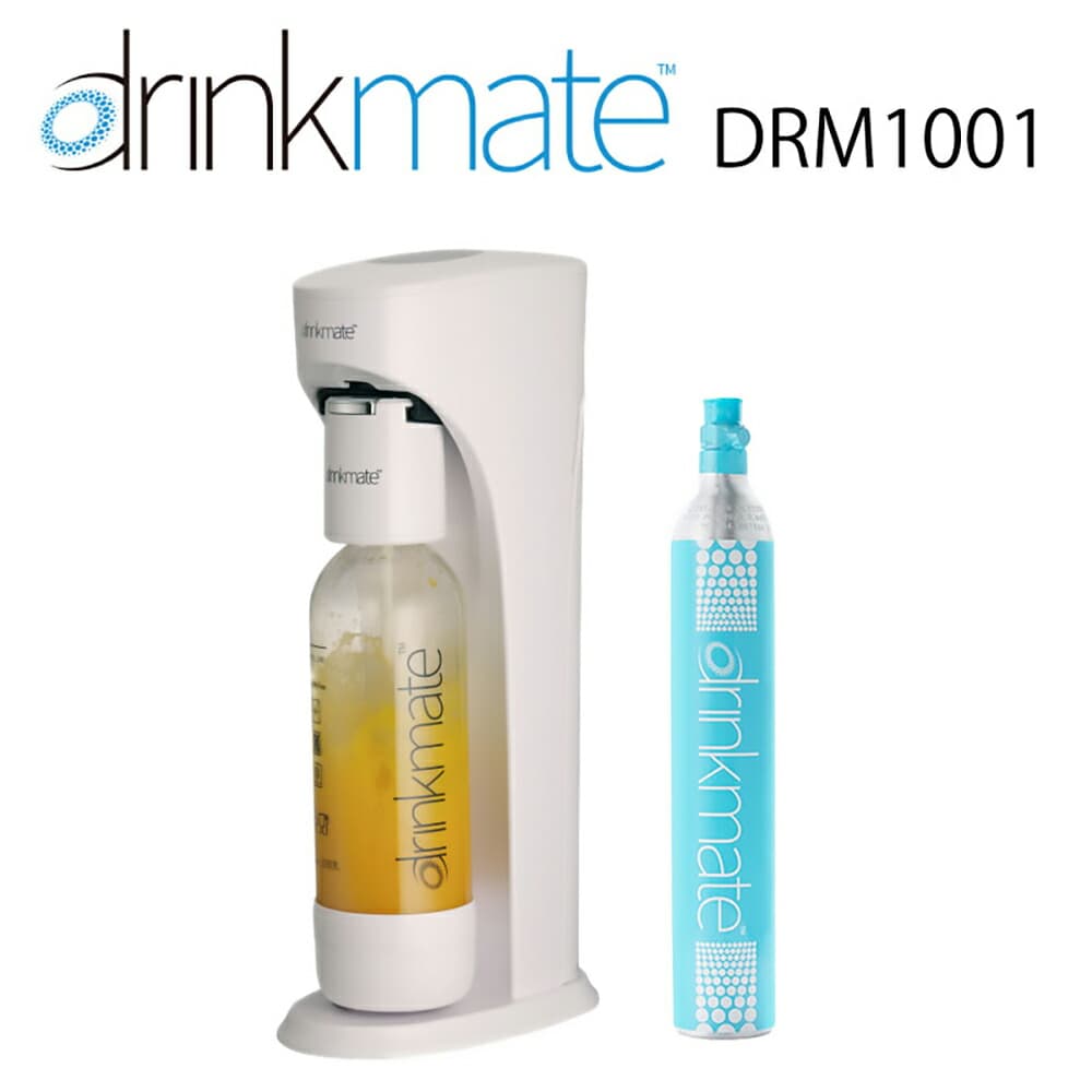 ドリンクメイト ベーシックモデル スターターセット ホワイト 炭酸水メーカー ベーシック DRM1001 白 ガスシリンダー付 60L 炭酸 炭酸水 作る 炭酸復活 注入 drinkmate マグナム非対応 標準 ギフト TS KZのサムネイル