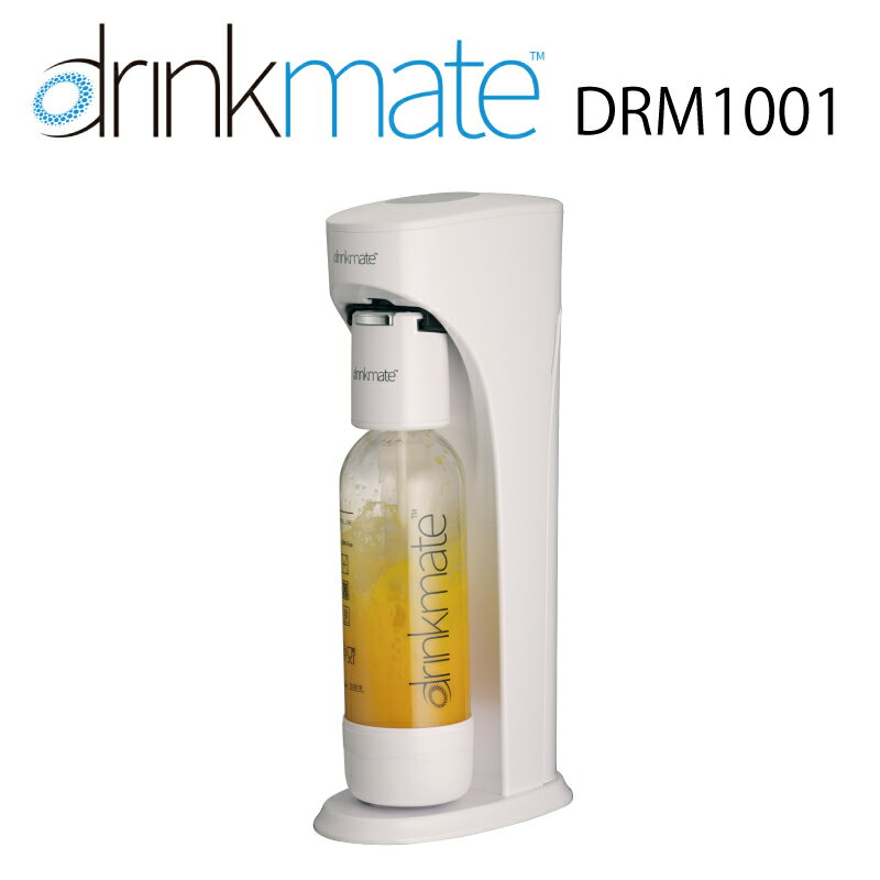 ★エントリーでポイント14倍★【送料無料】　drinkmate　ドリンクメイト　炭酸水メーカー　スターターセット　DRM1001　白　ホワイト　炭酸　炭酸水　飲料 水　注入　ジュース　スパークリング　お得　節約　安い　60L　標準　(web限定)TS