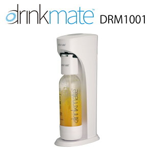 ★エントリーでポイント14倍★【送料無料】　drinkmate　ドリンクメイト　炭酸水メーカー　スターターセット　DRM1001　白　ホワイト　炭酸　炭酸水　飲料 水　注入　ジュース　スパークリング　お得　節約　安い　60L　標準　(web限定)TS