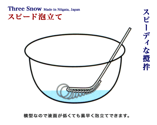 Three Snow 18-8���ƥ�쥹�� �������ԡ���ˢΩ����ˡ���Ĺ��19cm��