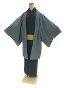 お仕立て上り メンズ きもの【M サイズ】袷の着物 男物 きもの 【メーカー処分品】着物で お洒落 を楽しもう♪気軽に着れる キモノ です!【きもの ・ 羽織 ・ 長襦袢 3点セット】