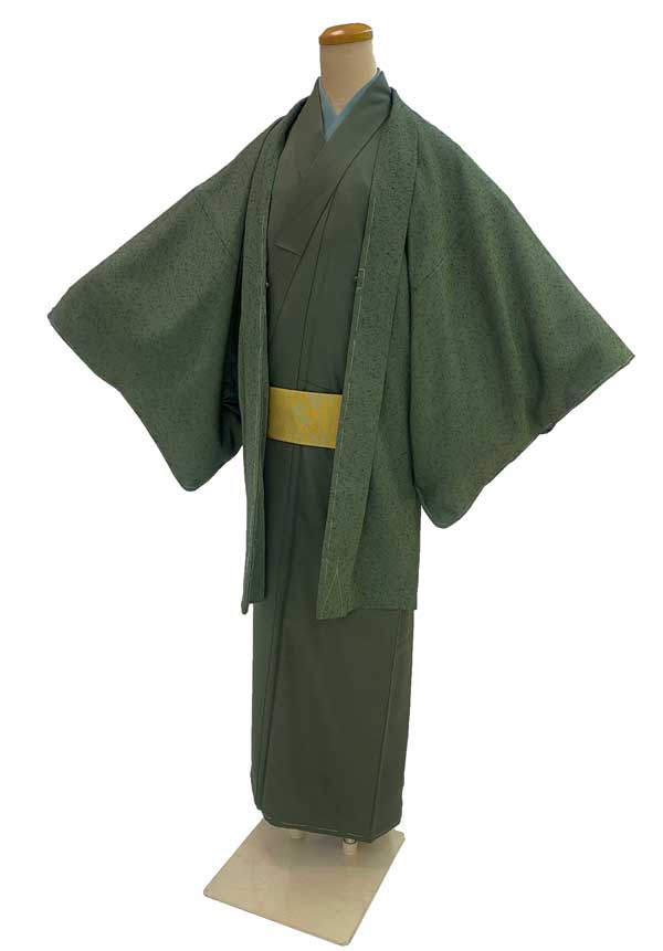 お仕立て上り メンズ きもの【M サイズ】袷の着物 男物 きもの 【メーカー処分品】着物で お洒落 を楽しもう♪気軽に着れる キモノ です!【きもの ・ 羽織...