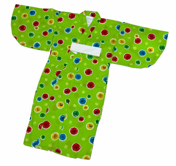 訳あり品< ユニセックス 90 ・ 1〜2才用 >一ツ身 クレアー お子さま 浴衣【日本製】子ども ゆかた 高級コーマー糸使用