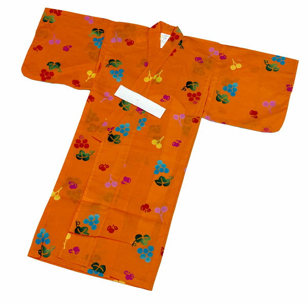 訳あり品< 女児 ・ 1〜2才用 >一ツ身 クレアー 本染 お子さま ゆかた【日本製】子ども ゆかた