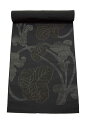 【 B品 ・ 訳あり品 】 正絹 絽 黒共帯メーカー倉庫大処分品シミ・カビ・汚れなどが少しございます。正絹未仕立て 絽黒共帯