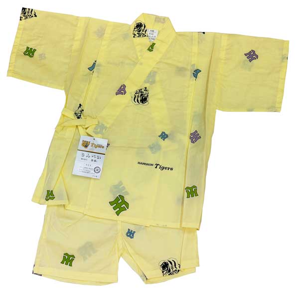 【 HAMSHIN Tigers 阪神タイガース 】キッズ甚平 甚平 じんべい ジンベイ【メーカー在庫処分・訳あり品】