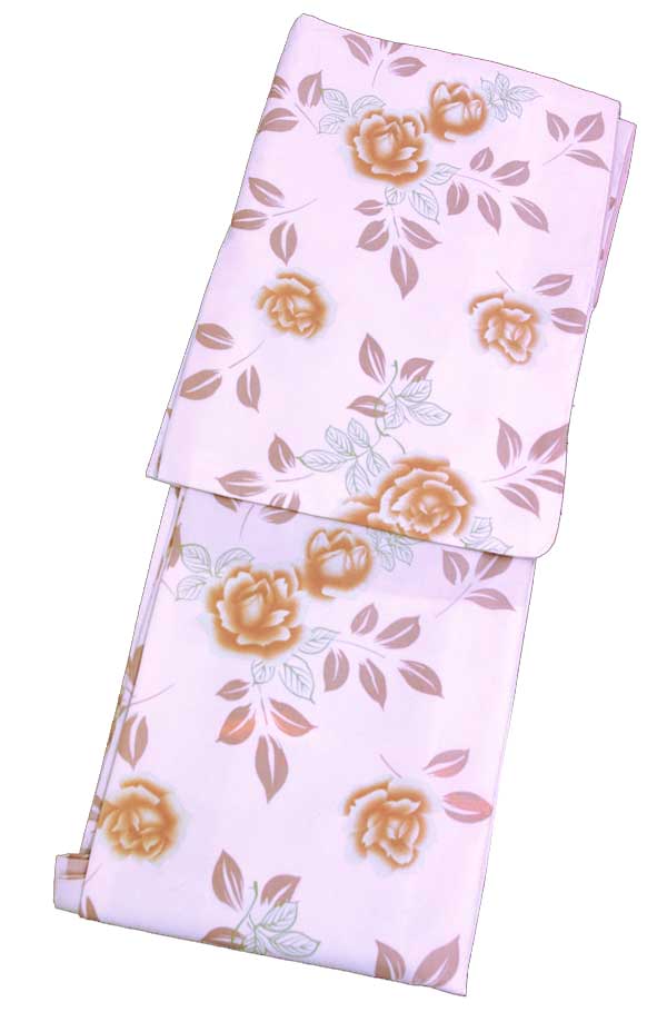 お仕立て上り　洗える 着物袷 ・ Lサイズ【 ネールピンク色 地】お仕立て上りだから、今すぐ着れる！！..