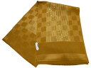 【 正絹帯揚 市松模様柄 】【激安処分品】メーカー処分品激安セール商品♪ご使用には全く問題ございません【 正絹帯揚 琥珀色 】