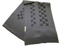 ちりめん正絹帯揚 激安処分品メーカー処分品 激安セール商品♪ご使用には全く問題ございません【 正絹帯揚 濃鼠色 市松模様柄 】(4)