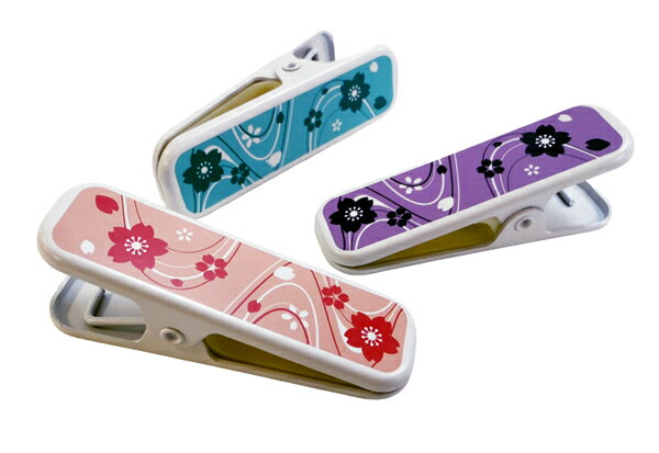 KIMONO・ クリップ3色セット の 着物 クリップカワイイ♪ さくら柄 の3色セット　着物クリップ