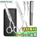 【送料無料】anbieel (現役プロ美容師が総監修) 散髪 ハサミ すきばさみ セット 低 すき率 髪切りハサミ セルフカット