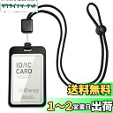 【送料無料】【縦/横・色が選べる】 IDカードホルダー 縦型 両面2枚収納 リール付き 長さ調整可 軽量 社員証ケース 名札 ホルダー パスケース 伸縮可能 メ...