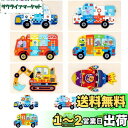 OTONOPI 木製ジグソーパズル子供向け 型はめパズル 形合わせ 立体パズル 6種類乗り物パズル 木製おもちゃ 子供 学習 知育玩具 モンテッソーリ教育おもち...