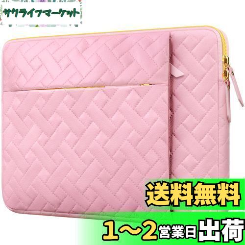 Lacdo 13インチノートパソコンスリーブケース 用 13インチ 新しい MacBook Air M3 A3113 M2 A2681 M1 A2337 2024-2018 | 13インチ MacBook Pro M2 / M1 A2338 A2251 A2289 | 13インチ iPad Pro M4 / 13インチiPad Air M2、サクラピンク
