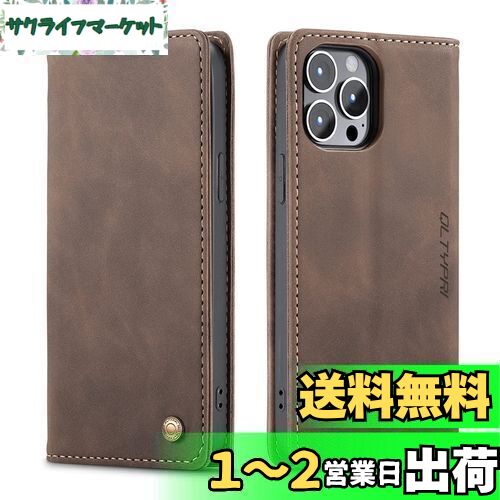 QLTYPRI iPhone 13 Pro Max  Ģ PU 쥶 ޥͥå ɼǼ ݸ  Ѿ׷ ֤...