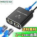 Hxwlo LAN 分配器 1入力2出力 2台同時使用 高速1000Mbps イーサネットアダプタ LANケーブル 分配器 LANケーブル 分岐 LAN ハブ 2ポート 増設 有線LANアダプター LANケーブル 二股 同時使用 Cat5/Cat5e/Cat6/Cat7/Cat8 対応 RJ45 ネットワーク 拡張 2台デバイス 共有 イン