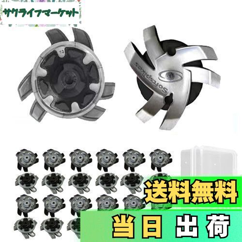 Joebo フットジョイ スパイク鋲 24個入 ゴルフスパイク鋲 交換用 スパイク ゴルフ 鋲 滑り止め 簡単脱着 収納ケース付き (24ゴルフスパイク鋲-C) [並行輸入品]