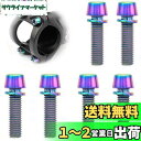 自転車ステムネジ 自転車ステムスクリュー 固定ネジ カラーネジ チタン合金素材 自転車パーツ 高耐久 6本セット マウンテンバイク ロードバイク用