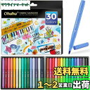 Ohuhu 布用ペン 30色 セット 染色ペン 布用染色 ペン 布 ペン カラーペン 布用マーカー ファブリックマーカー 布書き 布に書けるペン 名前つけ 耐水...