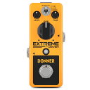 Donner ディストーション ギターエフェクター 歪み アナログ 小型 (イェロー)