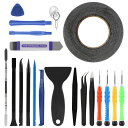 【送料無料】LIHAO 21 in 1携帯修理ツール 開腹/分解/交換用ツールキット スマホ/iPhone用工具 バッテリー交換キット 両面テープ LED 液晶パネル用接着剤