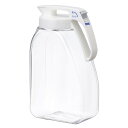 岩崎工業 ラストロウェア 冷水筒 3.0L シームレス ピッチャー 熱湯可 日本製 麦茶ポット 3リットル 冷水ポット 麦茶ボトル お茶ポット 水出しコーヒー 水出し 冷茶 冷水筒 ボトル ジャグ 横置き 耐熱 広口 ホワイト K-1287 W