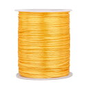 【送料無料】PH PandaHall 紐 手芸 結び紐 ナイロン糸 線 約100m 直経約2mm ナイロンロープ 編み ブレスレット ハンドメイド 手芸用品 アクセサリーパーツ 手作り 材料 素材 ゴールド