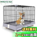 Aikenn ペットケージ 小動物ケージ キャスター付き 犬サークル 猫ケージ ペットサークル ペットフェンス 引き出しトレイ 猫 犬用 屋根付き 脱走防止 組立簡単 掃除簡単 いぬ ネコ うさぎ ペット用品 (グレー 1段)