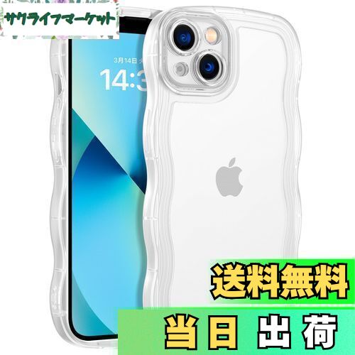 【送料無料】BENTOBEN iPhone 13 Mini ケース クリア TPU 韓国 可愛い ウェーブ ソフト 滑り止め 薄型 軽量 耐衝撃 おしゃれ スマ...