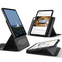 ESR iPad Pro 12.9 ケース (2022/2021、第6/5世代) 専用 取外し可能なマグネットカバー付き回転式ケース 縦向き/横向きスタンド 9段階の角度調節可能 頑丈な保護 Shiftシリーズ ブラック(2)