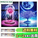 【送料無料】サムコス ダイヤモンドアート キット ダイヤモンドの絵画 2個セット きれい 全面貼り付け ダイヤモンドアート 5D 初心者 大人の子供 DIY 手芸キット 家の壁の装飾 (バラと桜)