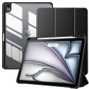 iPad Air 11インチ ケース M3/M2 (2025/2024) iPad Air 第5/4世代 ケース (2022/2020) 10.9インチ TiMOVO iPadair第7/6/5/4世代 カバー 透明バック 薄型 PUレザー ペン収納 キズ防止 三つ折り TPU スタンド 衝撃吸収 オートスリープ機能付き 軽量 耐久 持ちやすい スマー(2)