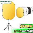 Selens 楕円レフ板 80x120cm ライトスタンド180cm クリップホルダー スタジオ撮影キット 人物撮影 商品撮影 室外撮影対応 (金、銀、白、黒、半透明)の5色対応